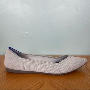 Rothys The Point Flax Retired Birdseye Flats Gray Blue Size 9